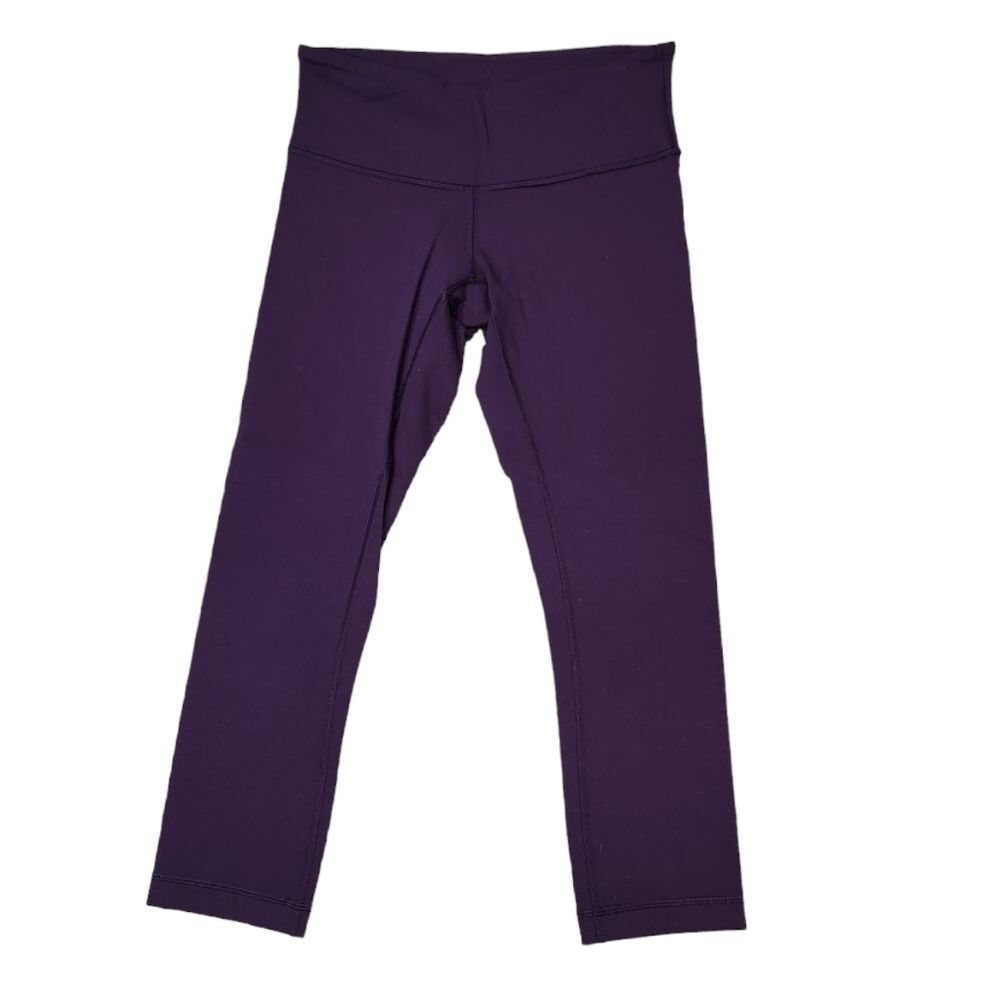Lululemon Plum Wunder Under High-Rise 21” Excellent Condition Size 4